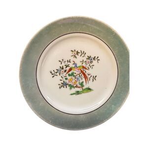 Vintage Noritake Morimura Lusterware Bird Of Paradise Saucer Plates 5‎ Piece Set